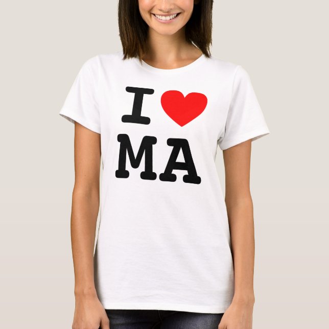 I Heart MA Shirt (Vorderseite)