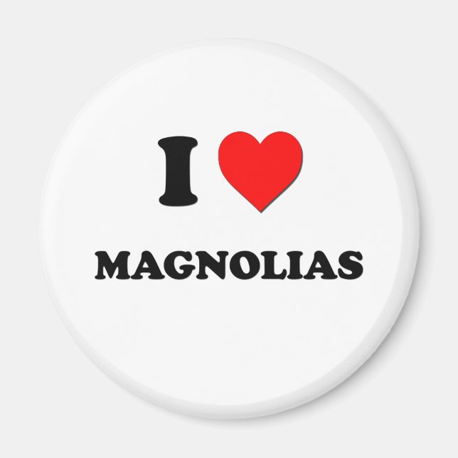 I Heart Magnolias Magnet (Vorne)