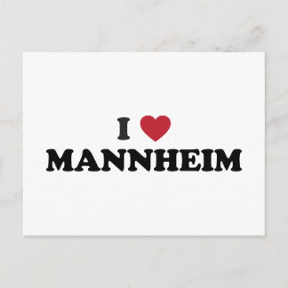I Heart Mannheim Deutschland Postkarte