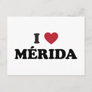 I Heart Mérida Mexico Postkarte