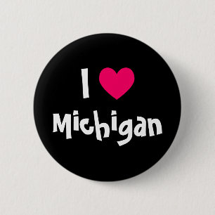 I Heart Michigan Button
