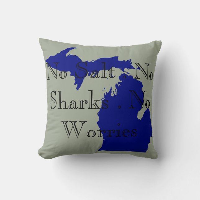I heart Michigan Kissen (Vorderseite)