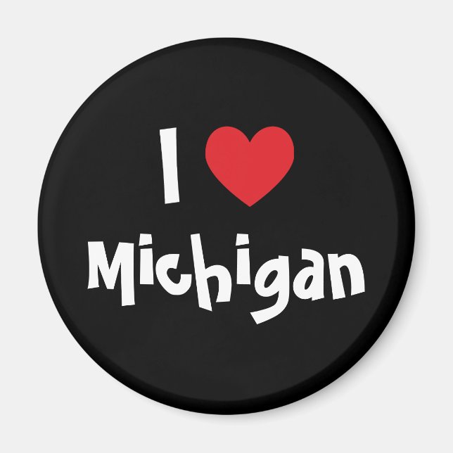 I Heart Michigan Magnet (Vorne)