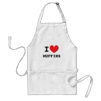 I heart Muffins Schürze Küche für Frühstückszeit