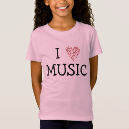 I "Heart Music" - Anpassbar T-Shirt