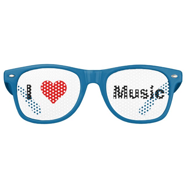 I Heart Music Party Lunettes de soleil (Devant)