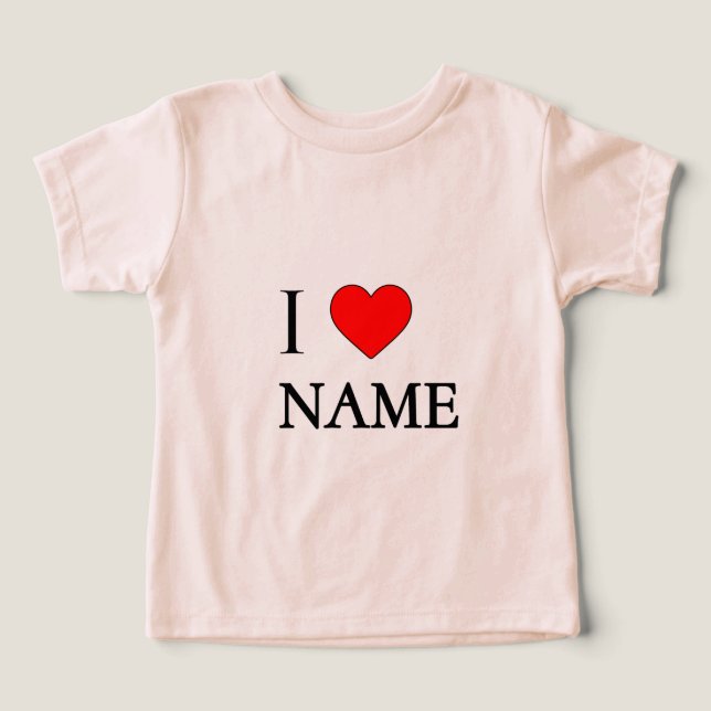 I heart name (customisable) (Design Recto)
