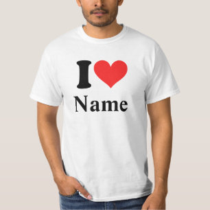 I Heart Name (personalize it) T - Shirt
