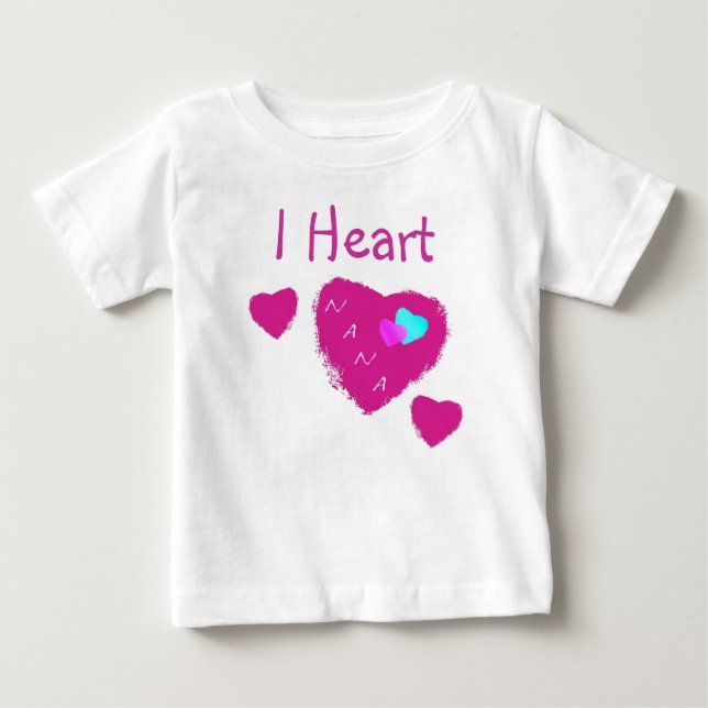 I Heart Nana Baby T-shirt (Vorderseite)