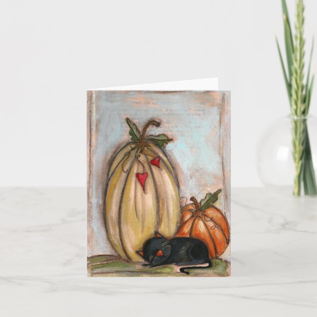 I Heart Naps and Fall - carte pour notes vierge (Devant)
