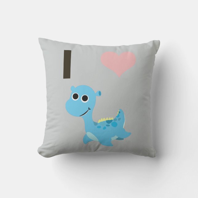 I Heart Nessie Kissen (Vorderseite)