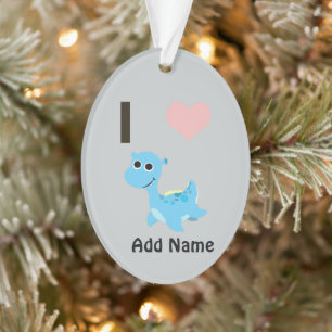 I Heart Nessie Ornament