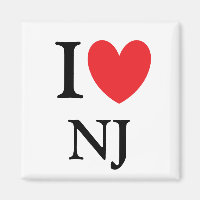 I Heart New Jersey Magnet