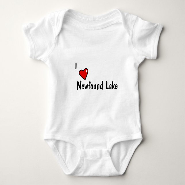 I Heart Newfound Lake Baby Strampler (Vorderseite)