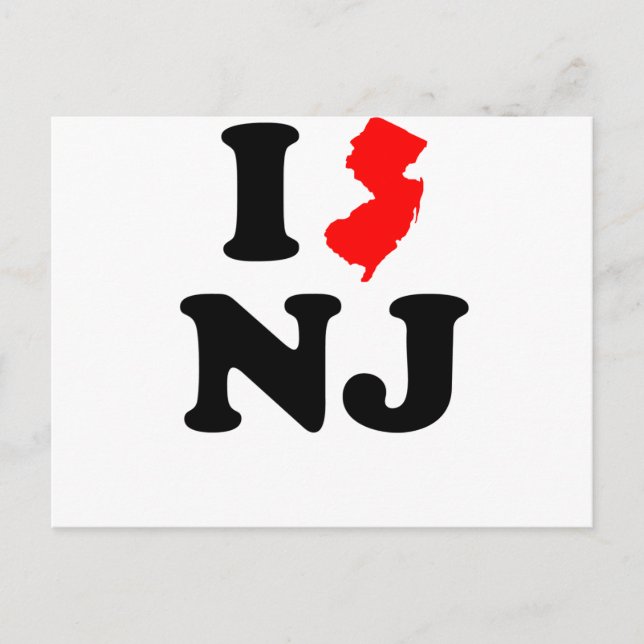 I Heart NJ Postkarte (Vorderseite)