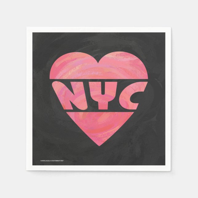 I Heart NYC Serviette (Vorderseite)