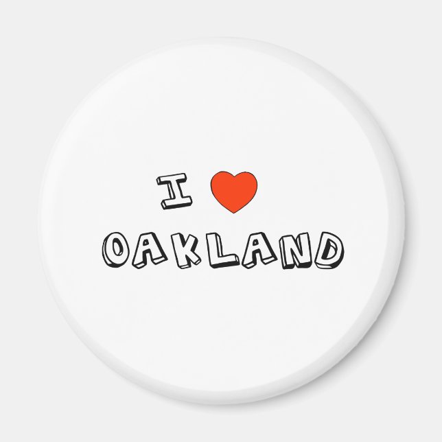 I Heart Oakland Magnet (Vorne)
