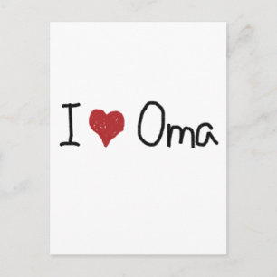 I heart Oma Postkarte