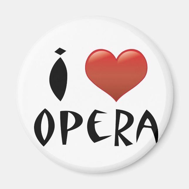 I Heart Opera Magnet (Vorne)