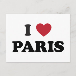 I Heart Paris Frankreich Postkarte