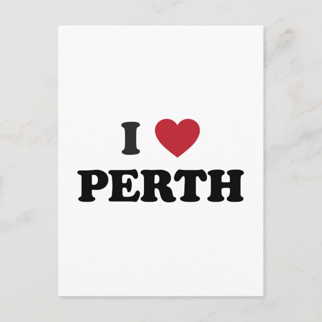 I Heart Perth Australien Postkarte (Vorderseite)