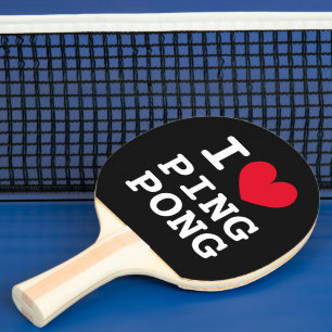 I heart ping Pong Paddle Geschenk für Tischtennis  Schläger