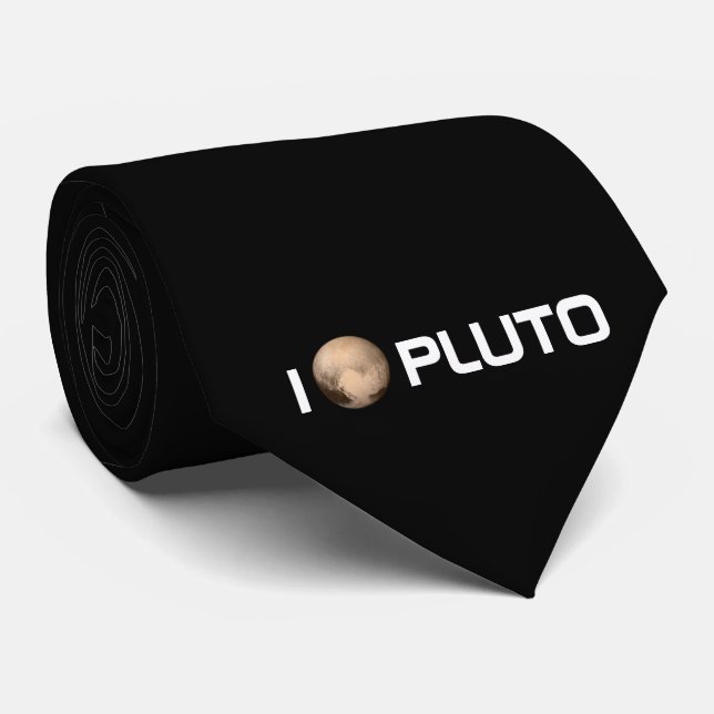 I Heart Pluto New Horizon Cravate (Roulé)