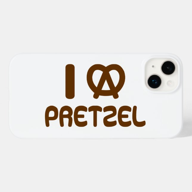 I Heart Pretzel Case-Mate iPhone 14 Plus Hülle (Rückseite (Horizontal))