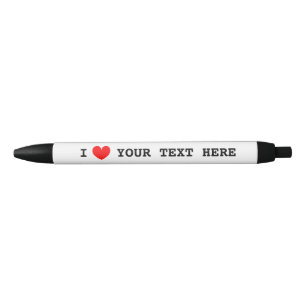I heart propen with custom i Liebe text Kugelschreiber