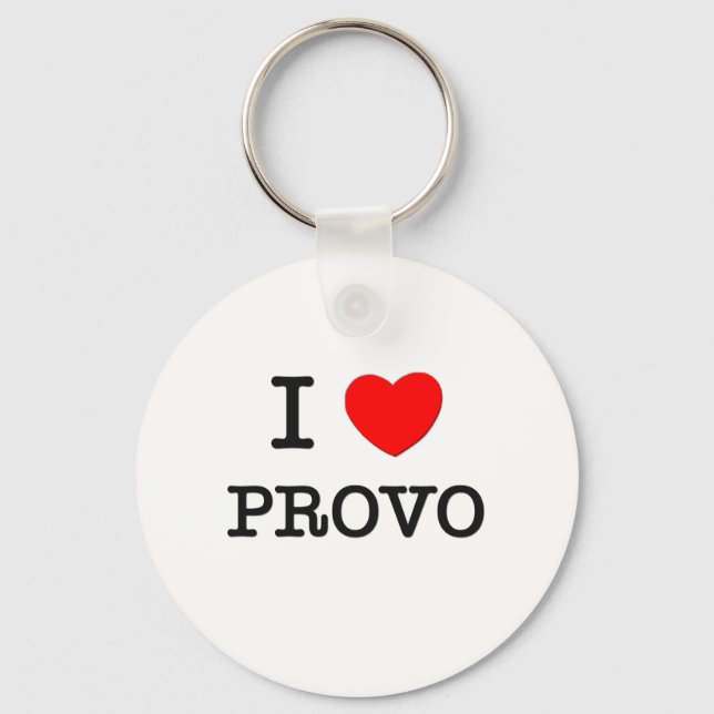 I Heart PROVO Schlüsselanhänger (Vorderseite)