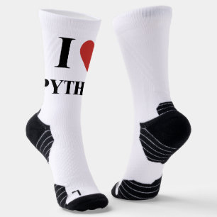 I HEART Python Socken