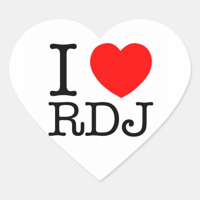 I Heart Robert Downey Jr. autocollant (Devant)