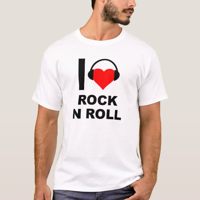 I Heart Rock Funny T - Shirt (Vorderseite)