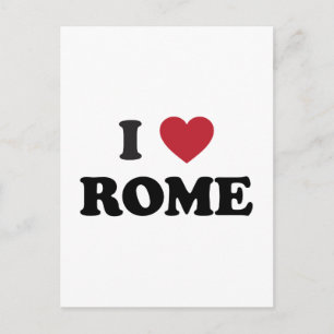 I Heart Rome Italien Postkarte
