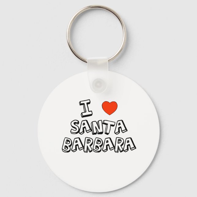 I Heart Santa Barbara Schlüsselanhänger (Vorderseite)
