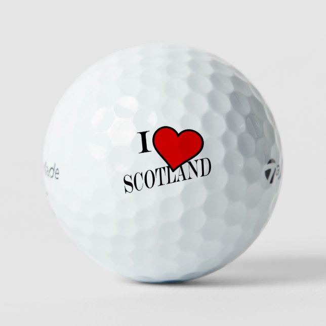 I Heart Scotland bk tmtp5 gbcnt Golfball (Vorderseite)