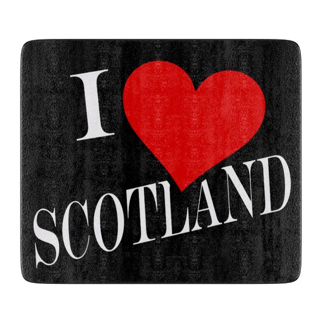I Heart Scotland wt cbcnt Schneidebrett (Vorderseite)