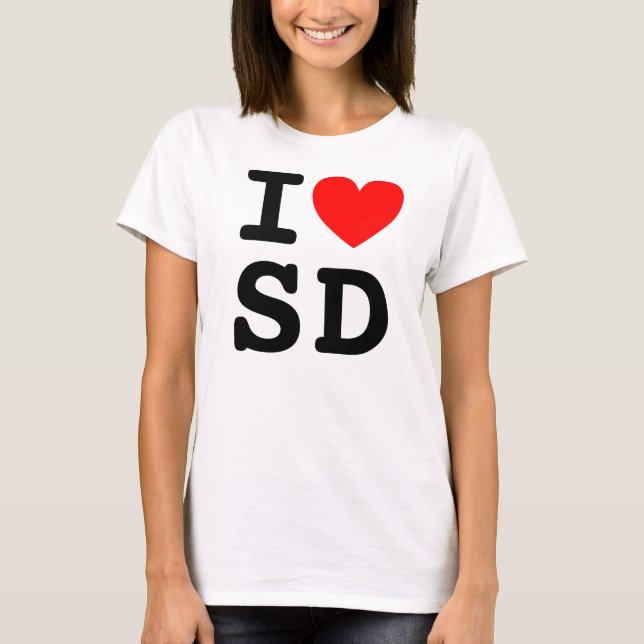 I Heart SD Shirt (Vorderseite)
