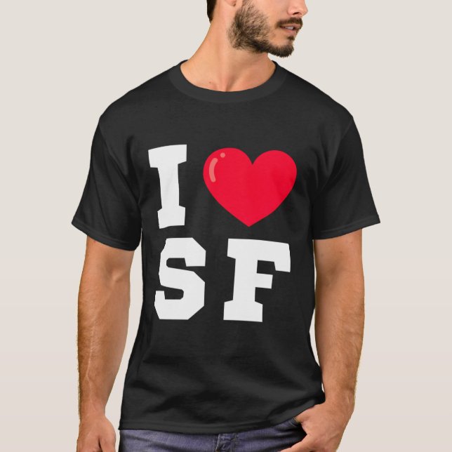 I Heart Sf Athletic Font Sweat - shirt à capuche (Devant)