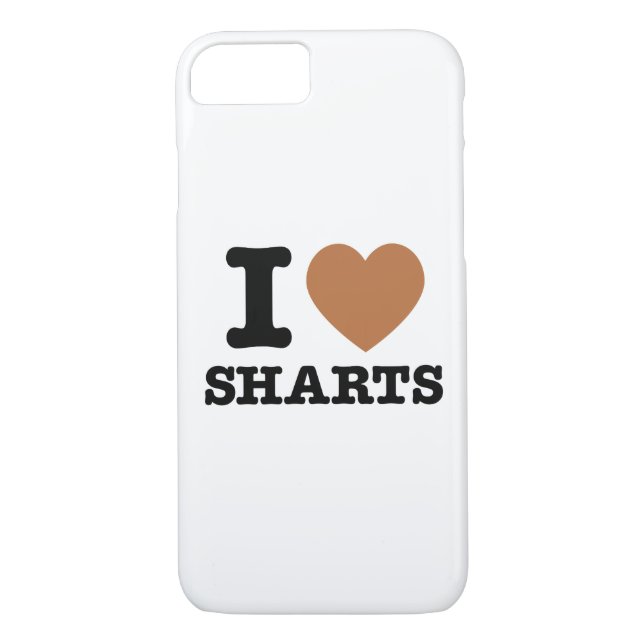 I Heart Sharts Funny Icon Grafik iPhone 7 Fall Case-Mate iPhone Hülle (Rückseite)