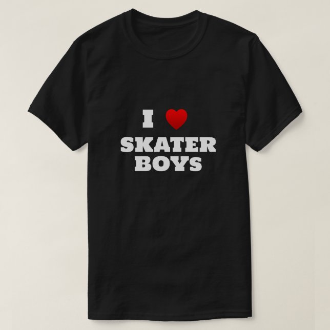 I Heart Skater Boys T - Shirt (Design vorne)