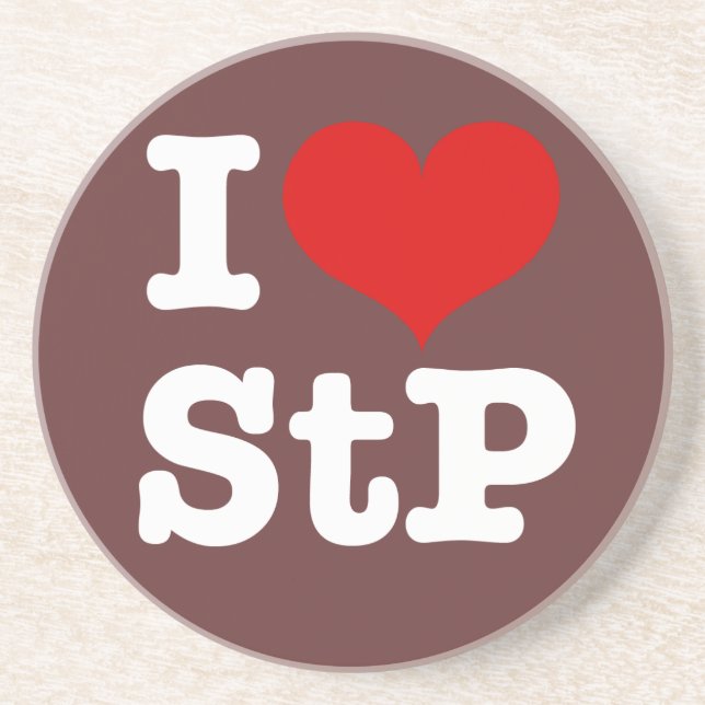I Heart St. Paul Sandstein Untersetzer (Vorne)
