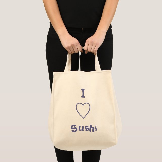 I Heart Sushi Tragetasche (Vorderseite (Produkt))
