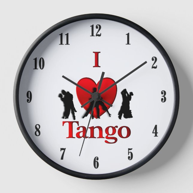 I Heart Tango Uhr (Vorderseite)