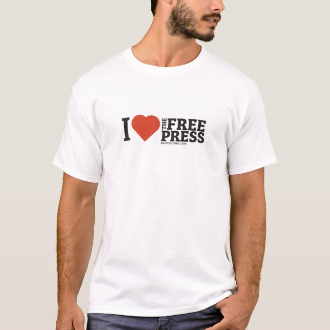 I Heart the Free Press Men's T-Shirt (Vorderseite)