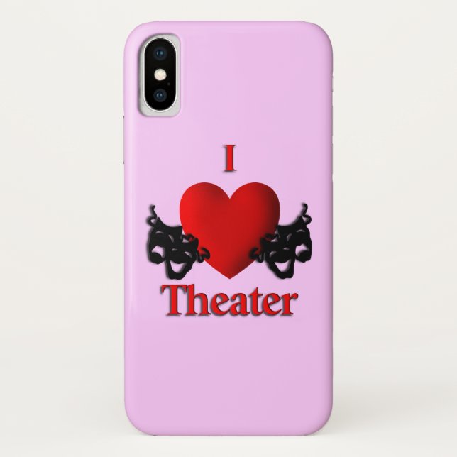 I Heart Theater Case-Mate iPhone Hülle (Rückseite)