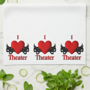I Heart Theater Geschirrtuch