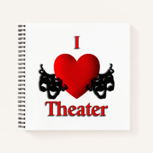 I Heart Theater Notizbuch