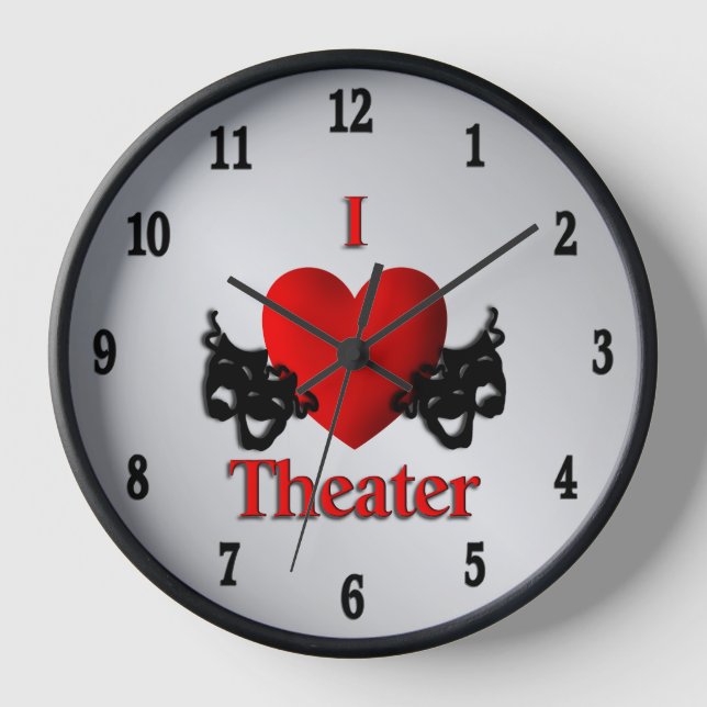I Heart Theater Twelve Numerals Uhr (Vorderseite)