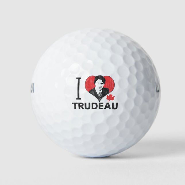 I Heart Trudeau Golfball (Vorderseite)